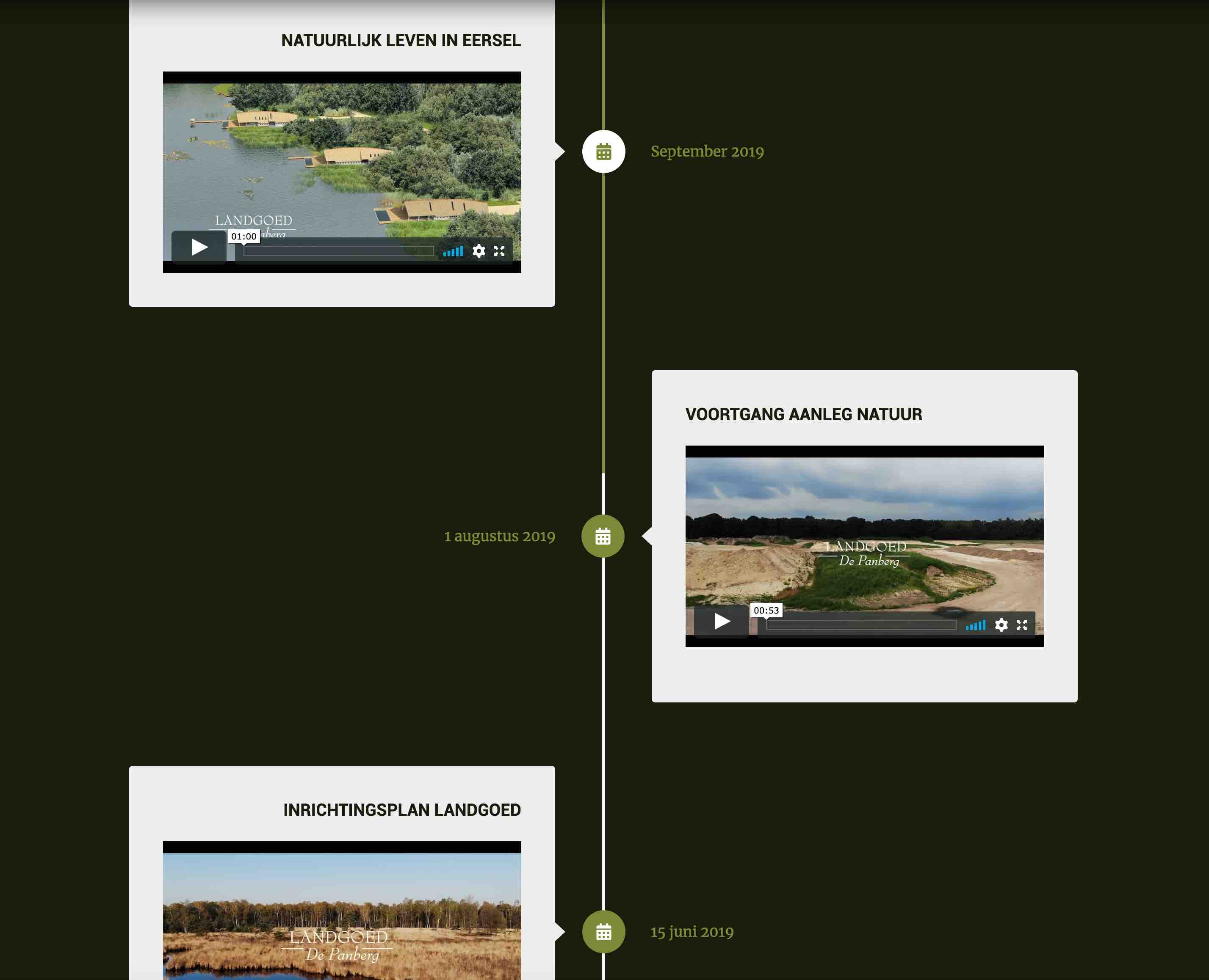 Voorbeeld video's van project Videocontent kalender
