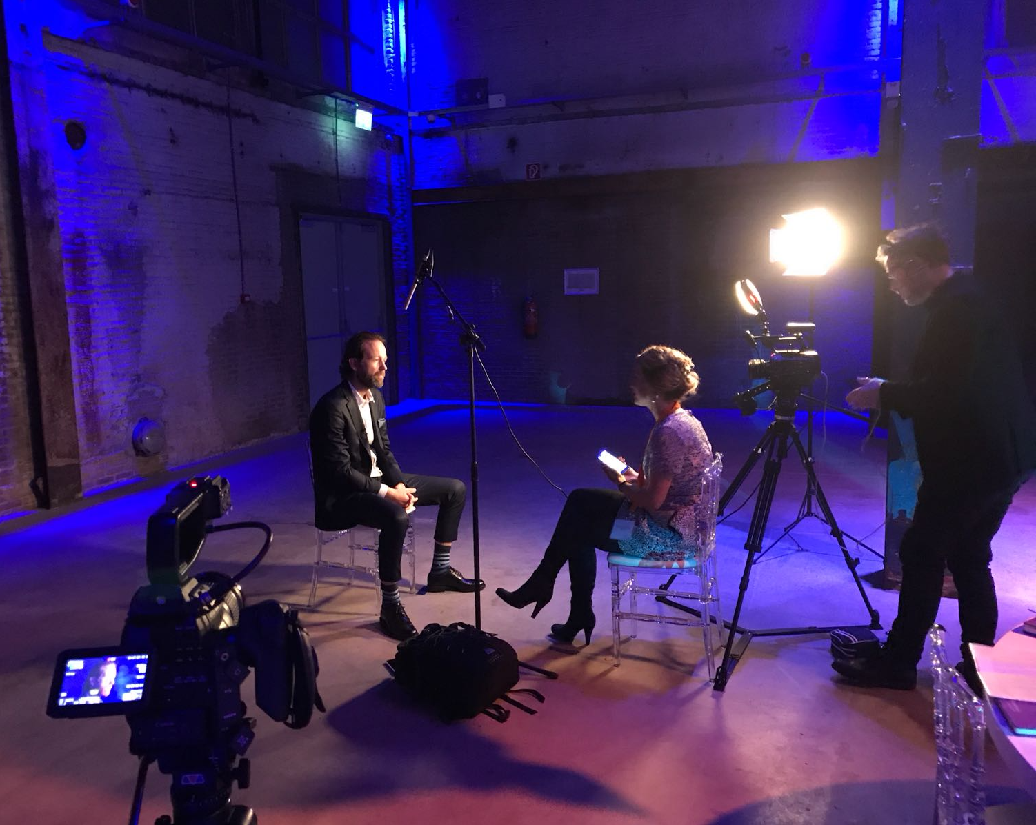 Slim extra videocontent opnemen Bezoekers evenement interviewen