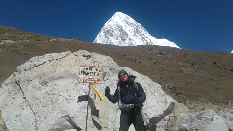 Heel dichtbij de Everest Basecamp Doel (bijna) bereikt