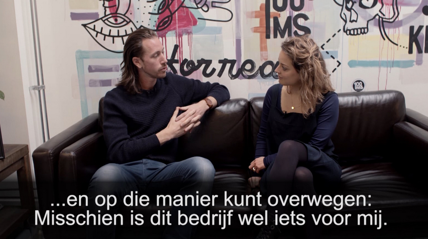 Eenvoudig interview met 1 camera Interview filmen met twee personen