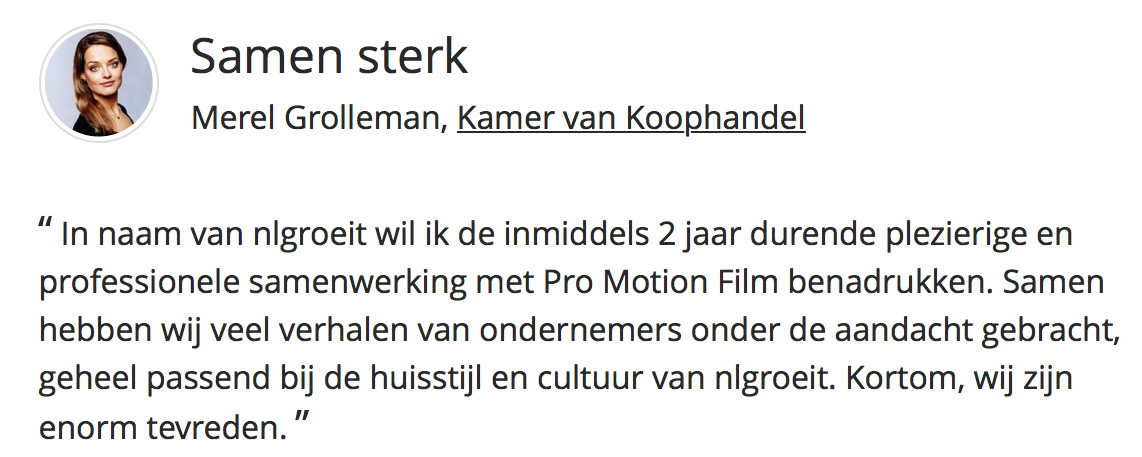 Review videoproductie