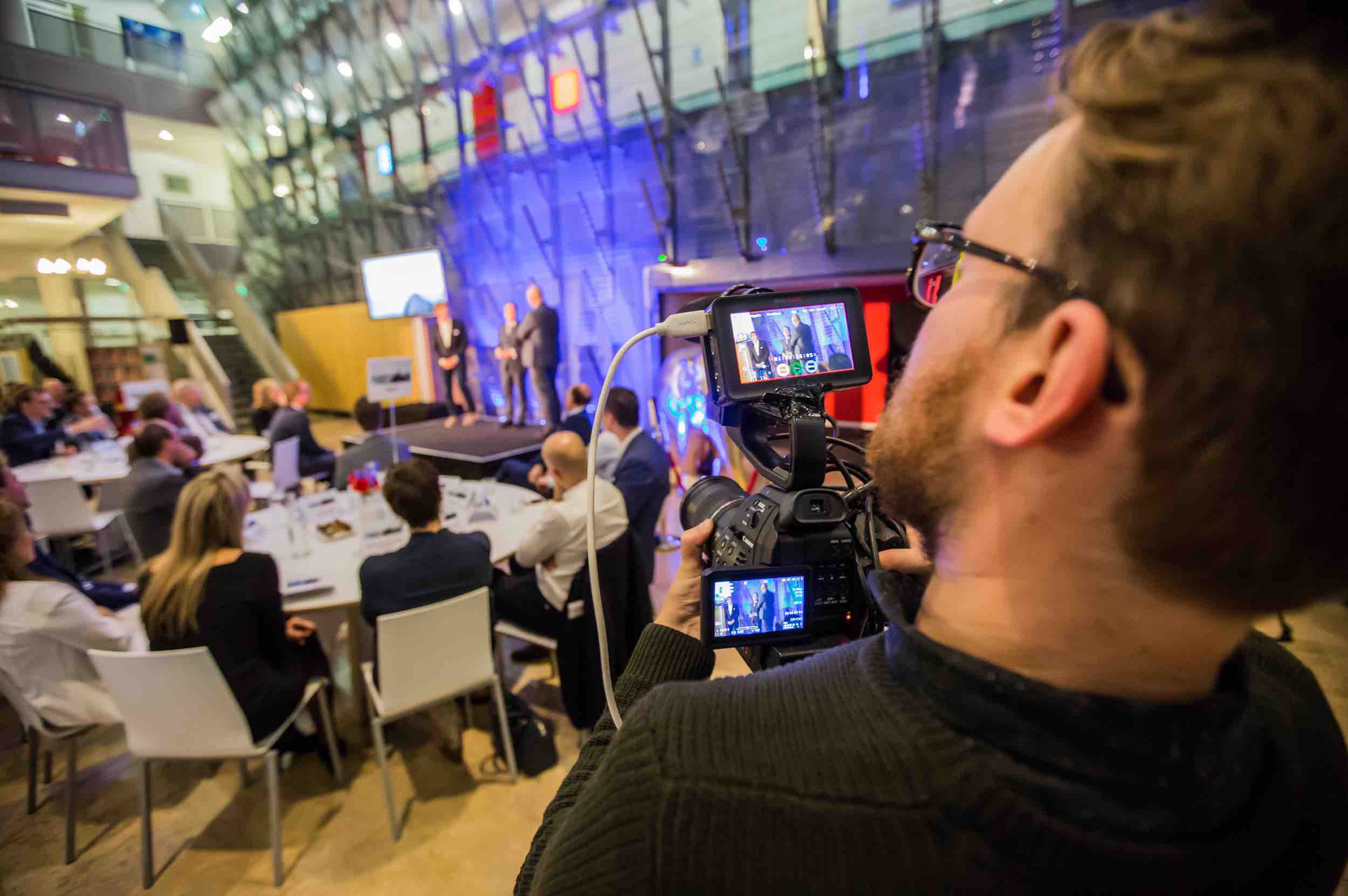 Filmen van een presentatie Presentatie filmen op evenement